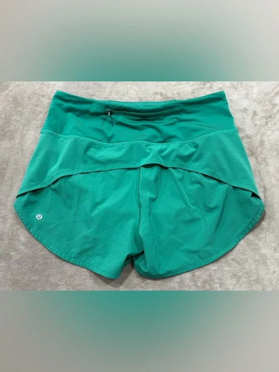 lululemon athletica Teal Green High-Rise Athletic Shorts - Picture 2 of 5